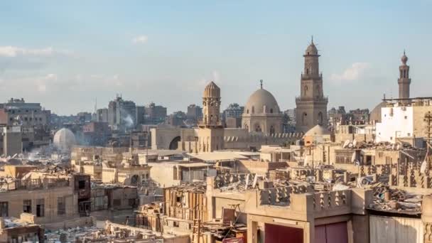 Hermosa Vista Del Casco Antiguo Ciudad Cairo — Vídeos de Stock