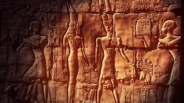Lüksör Mısır Daki Karnak Tapınağı — Stok video