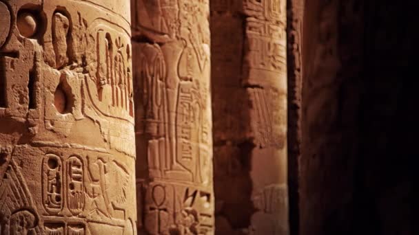 Karnak Tempel Luxor Egypte — Stockvideo