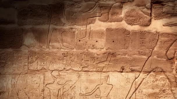Lüksör Mısır Daki Karnak Tapınağı — Stok video