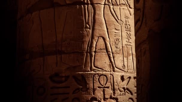 Karnak Tempel Luxor Egypte — Stockvideo