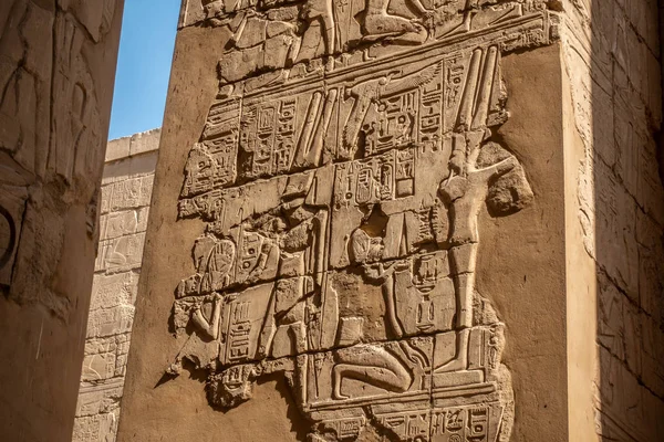 Chrám Karnaka Luxoru Egypt — Stock fotografie