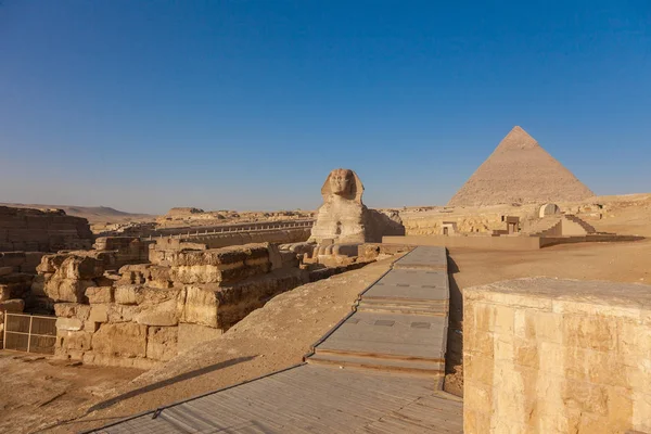 Büyük Sfenks Giza Mısır — Stok fotoğraf