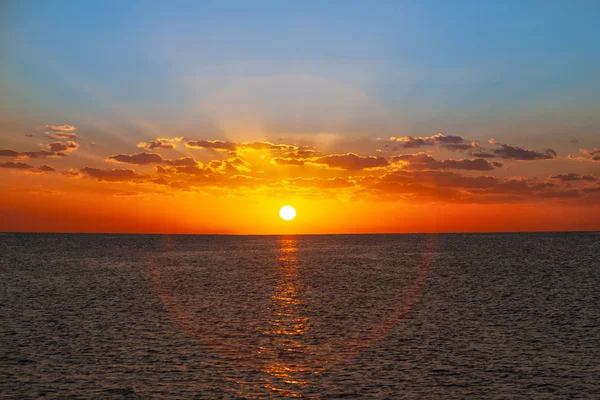 Gyönyörű Napfelkelte Több Mint Vörös Tenger — Stock Fotó