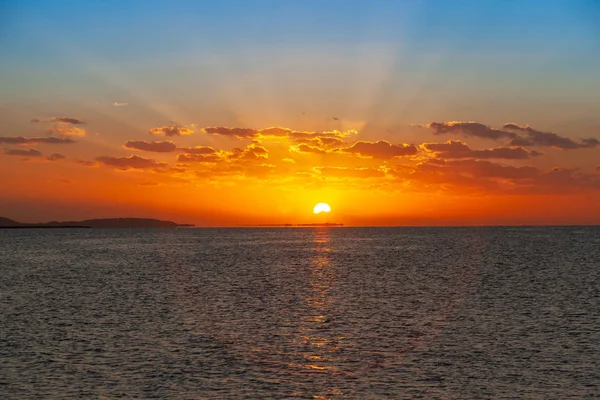 Beau Lever Soleil Sur Mer Rouge Images De Stock Libres De Droits