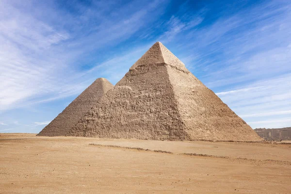 Egitto Cairo Giza Veduta Generale Delle Piramidi — Foto Stock