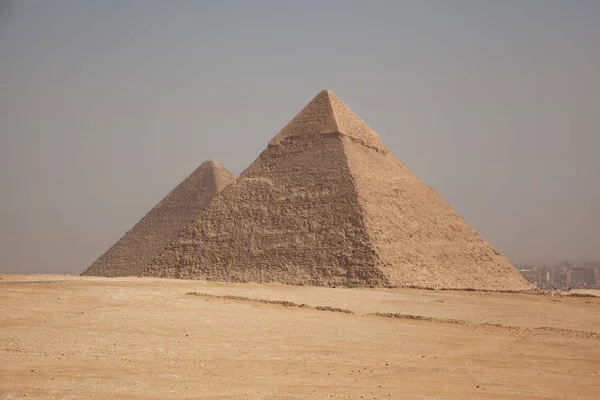 Égypte Caire Gizeh Vue Générale Des Pyramides — Photo