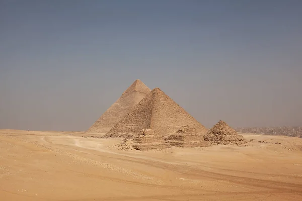 埃及开罗 金字塔的一般看法 — 图库照片