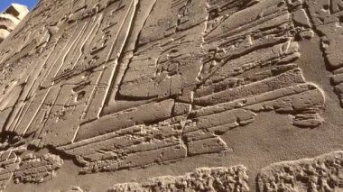 Karnak Tapınağı'ndaki Büyük Hipostil Salonu, antik Thebes. Luxor, Mısır