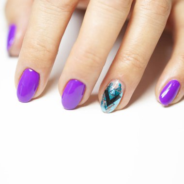 Güzel bir manikür ile manikür salonkadın eller