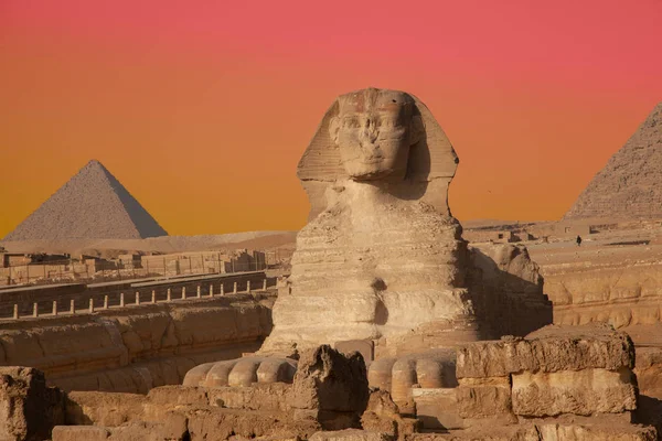 De grote Sfinx in Giza — Stockfoto