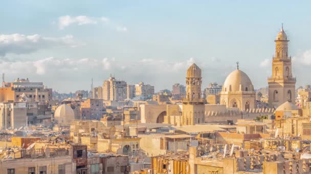Bella Vista Sulla Parte Vecchia Della Città Cairo — Video Stock