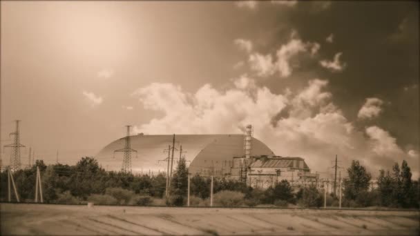Атомна електростанція — стокове відео