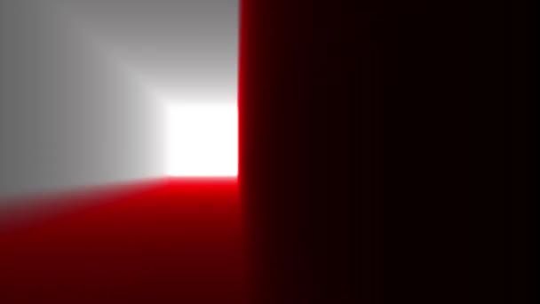 Abstrakcyjna Kostka Nowoczesne Kolorowe Oświetlenie — Wideo stockowe