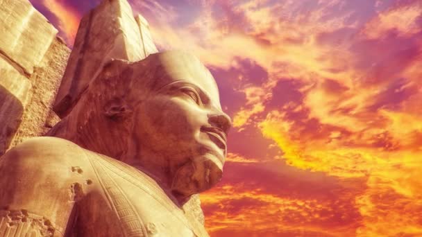 Ναός Καρνάκ Στο Λούξορ Της Αιγύπτου — Αρχείο Βίντεο
