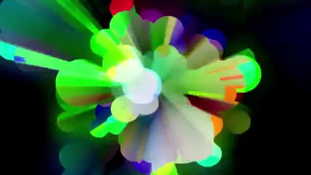 Fond Abstrait Éclairage Coloré Moderne — Video