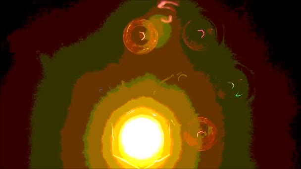 Blikající Světla Klasická Disco Hra Dynamickými Barevnými Světly Posterizované Osvětlení — Stock video