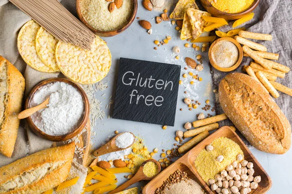 Glutensiz gıda ve un, badem, mısır, pirinç, nohut