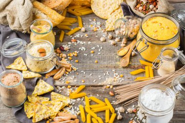 Glutensiz gıda ve un, badem, mısır, pirinç, nohut