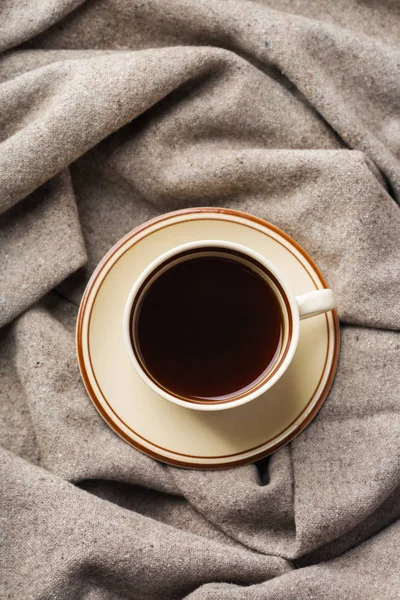 가을, 커피 한 잔과 함께 겨울 hygge 아늑함 컨셉 — 스톡 사진