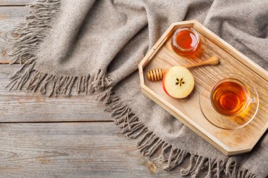 Sonbahar, sonbahar, kış hygge ev dekorasyonu kompozisyon, coziness kavramı