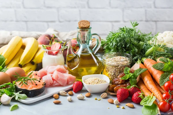 DASH flexitarian mediterranean diet to stop hypertension, low bl — Stock Photo, Image