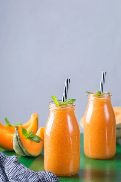 Gesunde Saubere Ernährung Ernährung Saisonales Sommerliches Frühstückskonzept Frischer Bio Melonen — Stockfoto