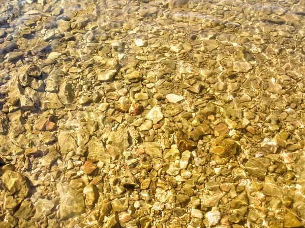 Pequeñas Rocas Marinas Coloridas Envueltas Luz Del Sol — Foto de Stock