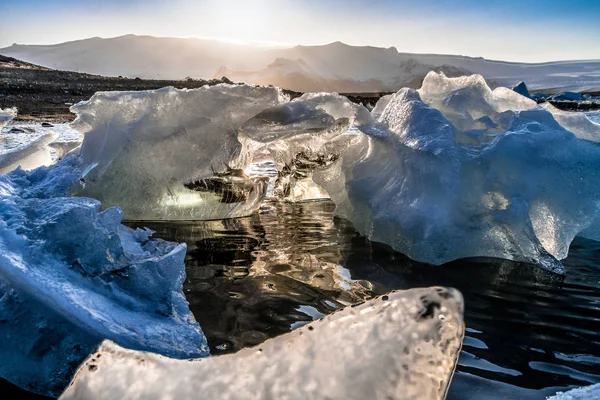 Islandia Laguna Jokulsarlon Hermosa Imagen Paisaje Frío Laguna Glaciar Icelandic —  Fotos de Stock