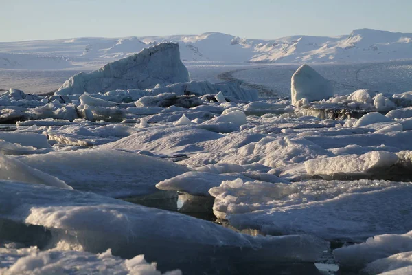 アイスランド アイスランド グレーシャーベイ ラグーンの美しい冷たい山水画 手配氷河湖の氷山 Vatnajokull 国立公園は アイスランド南東ヨーロッパ — ストック写真