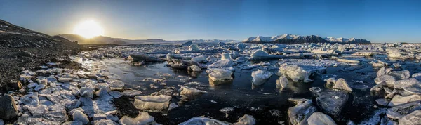 Islanda Laguna Jokulsarlon Bella Immagine Del Paesaggio Freddo Della Laguna — Foto Stock