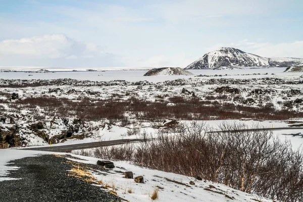 Dimmuborgir Large Area Unusually Shaped Lava Fields East Myvatn Iceland — Stock Photo, Image