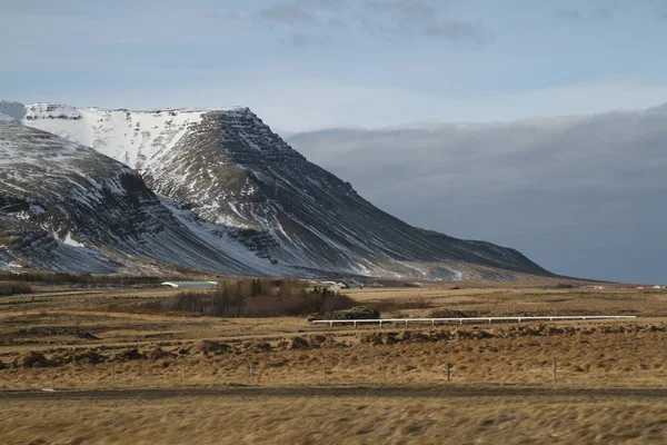Епічні Горами Ісландії Чудовий Ісландський Природи Rocky Земля Високих Гір — стокове фото