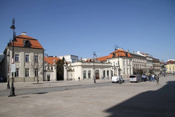 Вид Старый Город Варшаве City Center Warsawa Famous Beautiful European — стоковое фото