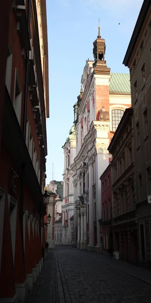 Poznan Daki Eski Şehir Bak Poznan Şehir Merkezi Ünlü Güzel — Stok fotoğraf