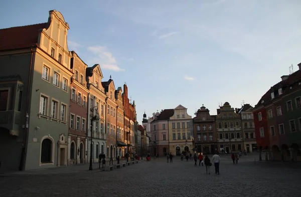 Poznan Daki Eski Şehir Bak Poznan Şehir Merkezi Ünlü Güzel — Stok fotoğraf