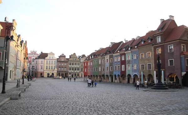 Poznan Daki Eski Şehir Bak Poznan Şehir Merkezi Ünlü Güzel — Stok fotoğraf