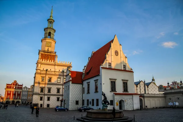 Vista Sul Centro Storico Poznan Centro Città Poznan Famosa Bella — Foto Stock