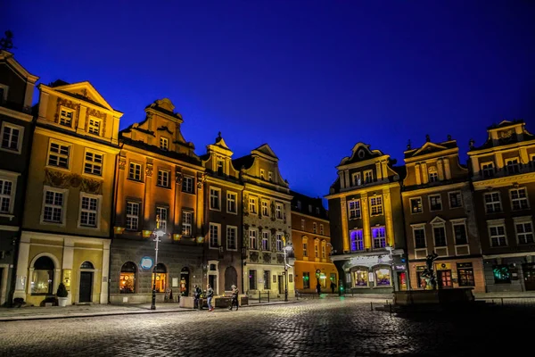 Poznan Daki Eski Şehir Bak Poznan Şehir Merkezi Ünlü Güzel — Stok fotoğraf