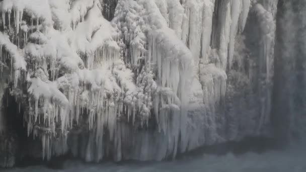 Dettifoss Vattenfall Vatnajökull Nationalpark Nordöstra Iceland Detifoss Vattenfall Mäktigaste Vattenfallen — Stockvideo