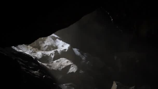 Acque Fumanti Della Grotta Grjotagja Islanda Grotta Vulcanica Grjotagja Con — Video Stock