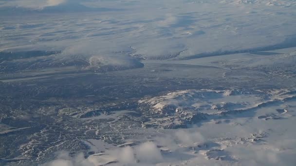 Aterragem Avião Vista Aérea Islândia Vista Aérea Paisagens Incríveis Icelândia — Vídeo de Stock