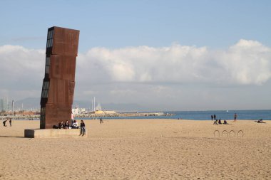 Barcelona görünümü - eski ve ünlü tarihi şehir, İspanya, İspanya. 