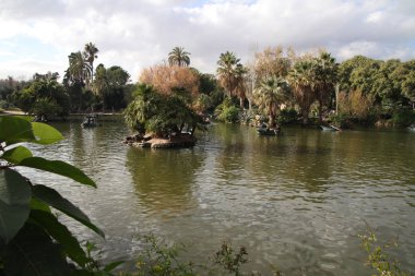 Barcelona görünümü - eski ve ünlü tarihi şehir, İspanya, İspanya. 