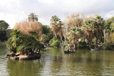 Barcelona görünümü - eski ve ünlü tarihi şehir, İspanya, İspanya. 