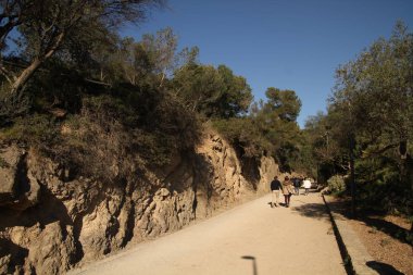Barcelona görünümü - eski ve ünlü tarihi şehir, İspanya, İspanya. 