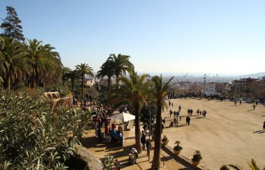 Barcelona görünümü - eski ve ünlü tarihi şehir, İspanya, İspanya. 