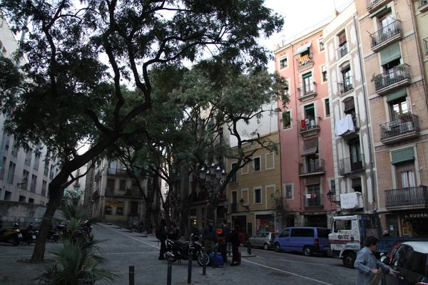 Barcelona Görünümü Eski Ünlü Tarihi Şehir Spanya Spanya — Stok fotoğraf