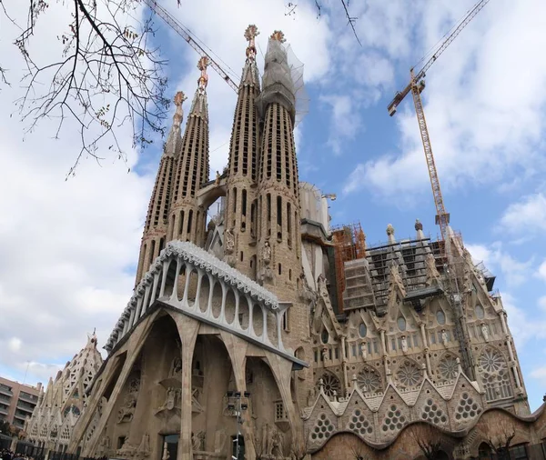 Barcelona Görünümü Eski Ünlü Tarihi Şehir Spanya Spanya — Stok fotoğraf
