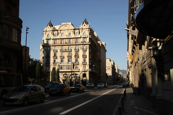 Vista Barcelona Ciudad Histórica Antigua Famosa Cataluña España — Foto de Stock